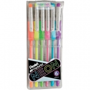 1 Etui &agrave; 6 PENTEL - Tintenroller Hybrid Roller...