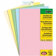1 Pack à 100 Multifunktions-Papiere - farbig...