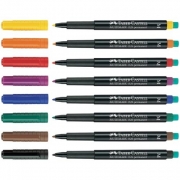 1 Etui  FABER-CASTELL - OHP-Marker FC Multimark perm. M...