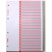 1 St&uuml;ck  Zahlen-Register Register PVC A4 1-31 grau