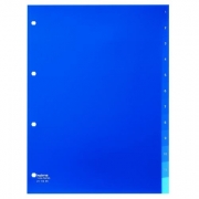 1 St&uuml;ck  Zahlen-Register Index Vista 1-12 A4 blau