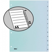 1 St&uuml;ck  Zahlen-Register Register A4 PP 1-12