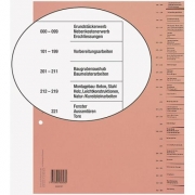 1 Stück Monats-Register Bauabrechnungsregister...