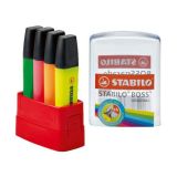 1 Etui à 4 STABILO - Textmarker STABILO Boss...