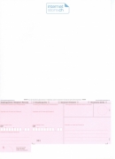 1\'000 Einzahlungsscheine A4 rot Bank geboxt 303 90g...