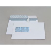 1\'000 Couvert / Kuvert C5 Haftklebe Fenster links weiss...