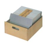 1 St�ck  Karteikasten aus Holz Karteikasten A6 quer