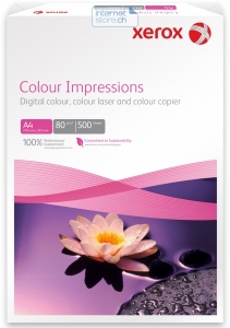 100\'000 Blatt Papier Xerox  Kopierpapier COLOUR IMPRESSION A4 weiss 80g/m2