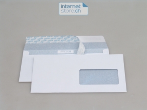Couvert / Kuvert C 5/6 Haftklebe Fenster rechts weiss 100g/m2 (500...