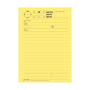 1 Block  Block  Telefonbl�cke B�roLine Telefonblock A5 gelb