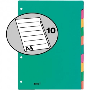 1 St�ck  Blanko-Register Blanko-Register 10-tlg. A4