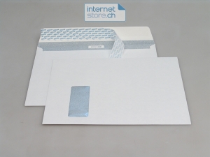 1\'000 Couvert / Kuvert C4 Haftklebe (Abziehstreifen) Fenster links...