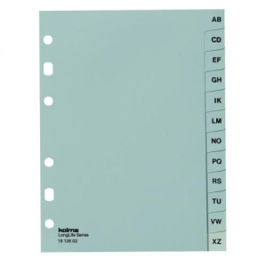 1 St�ck  Register A-Z Register grau A6h A-Z