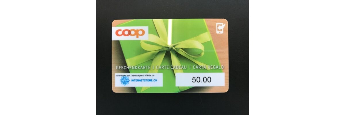 coop Geschenkkarte zu PlanoSpeed - 