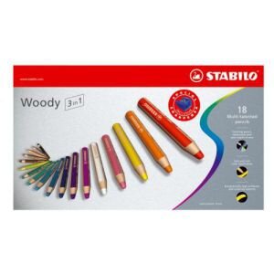 Neu: Stabilo Woody 3 in 1 im 18er-Etui - Stabilo Woody 3 in 1 Etui mit 18 Stiften