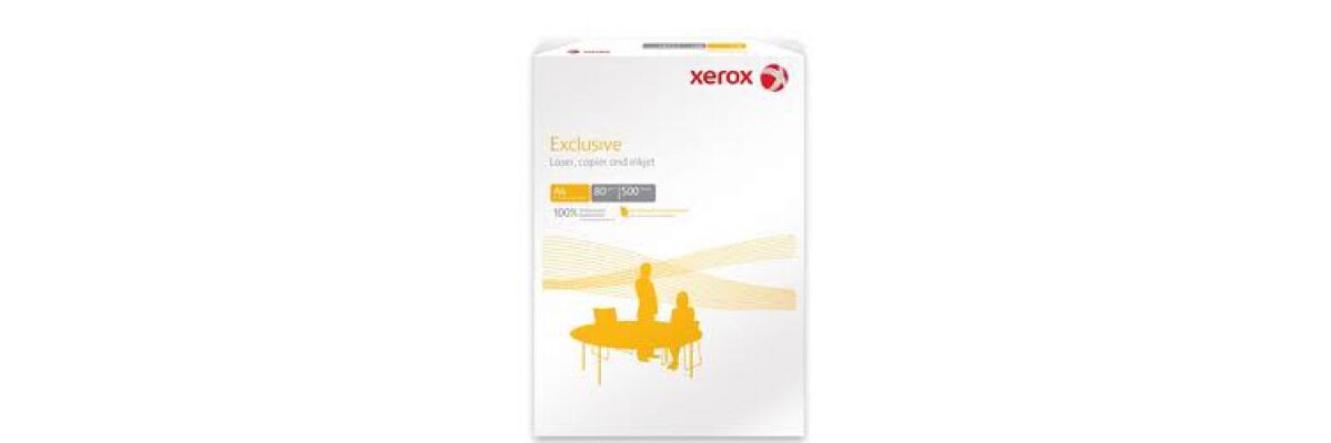 Xerox Exclusive – ein Premiumpapier, wie es sein soll - Xerox Exclusive sehr hochweisses Premiumpapier