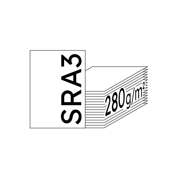 COLOR COPY Papier Laser couleur extra blanc SRA3 280g - 1 Palette (7500 Feuilles)