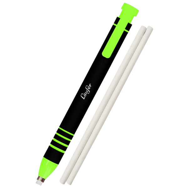 Läufer Kunststoff-Radierstift, inkl. 2 Ersatzradierer, blau