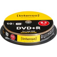 INTENSO DVD+R Cake Box 8.5GB 4311142 8X DL 10 PCS