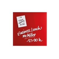 MAGNETOPLAN Design-Glasboard 400x400mm 13401006 rouge,...