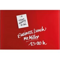 MAGNETOPLAN Design-Glasboard 600x400mm 13402006 rouge,...