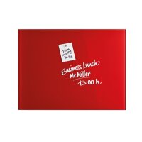 MAGNETOPLAN Design-Glasboard 800x600mm 13403006 rouge,...