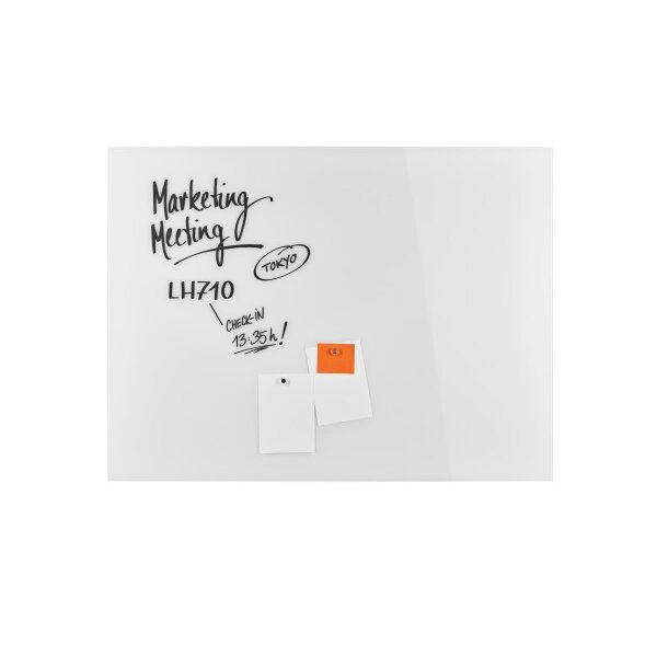 MAGNETOPLAN Design-Glasboard 1200x900mm 13404000 blanc, magn&eacute;tique