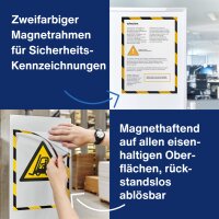 magnetoplan Cadre magnétique magnetofix SAFETY, A3