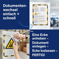 magnetoplan Cadre magnétique magnetofix SAFETY, A4