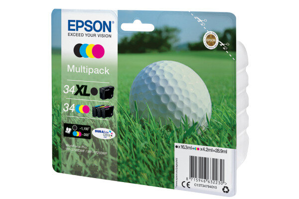 EPSON Multipack Encre XL/Std. BK/CMY T347940 WF-3720/3725DWF 4-color
