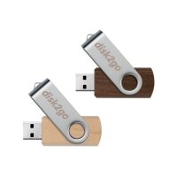DISK2GO USB-Stick wood 16GB 30006667 USB 2.0 double pack