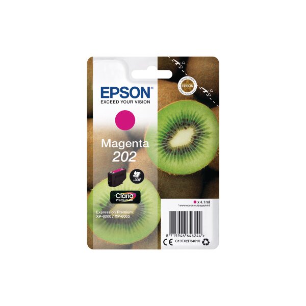 EPSON Cart. dencre 202 magenta T02F340 XP-6000/6005 300 pages