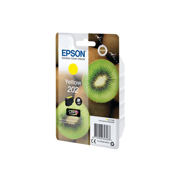 EPSON Tintenpatrone 202 yellow T02F440 XP-6000/6005 300 Seiten
