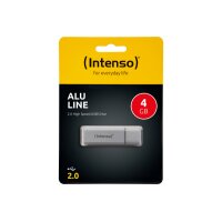 INTENSO USB-Stick Alu Line 4GB 3521452 USB 2.0 silver