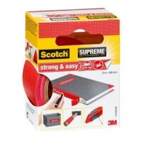 SCOTCH Ruban rep. strong&easy 3mx19mm 4105R19 rouge