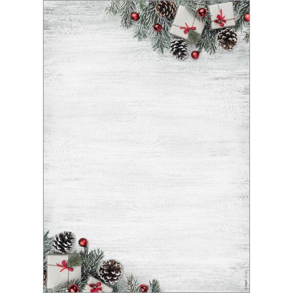 sigel Papier à motif de Noël Winter Flair, A4, 90g/m2