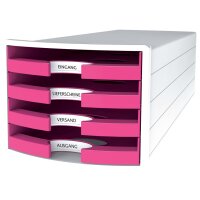 HAN Schubladenbox IMPULS 2.0, 4 offene Schübe, weiss...