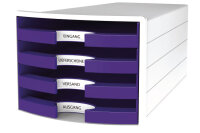 HAN Système de tiroirs Impuls 1013-57 violet 4 comp.