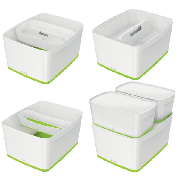 LEITZ Aufbewahrungsbox My Box, 18 Liter, weiss pink
