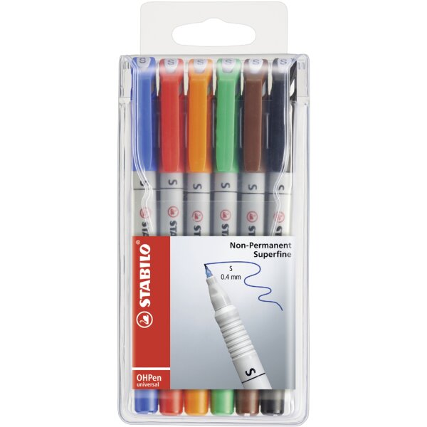 STABILO Feutre pour films OHPen universal, étui de 4