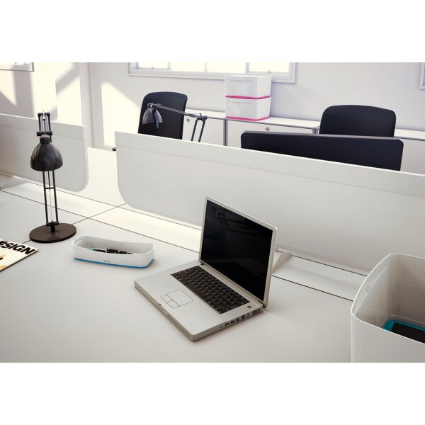 LEITZ Stifteschale My Box, DIN lang, weiss blau