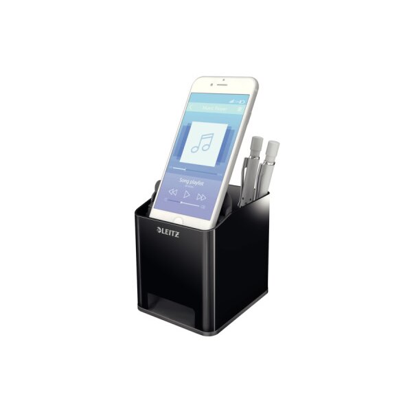 LEITZ Sound Stifteköcher Duo Color 53630095 schwarz