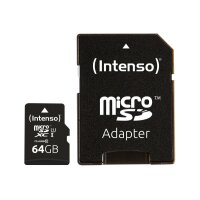 INTENSO Micro SDXC Card PREMIUM 64GB 3423490 with...