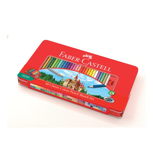 FABER-CASTELL Crayon de couleur Classic 115894 60 pcs., multicolor