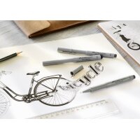 FABER-CASTELL Stylo-feutre ECCO PIGMENT, étui de...
