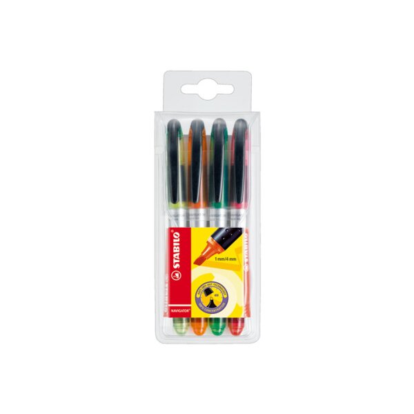 STABILO Textmarker NAVIGATOR 545/4 4 Farben ass.