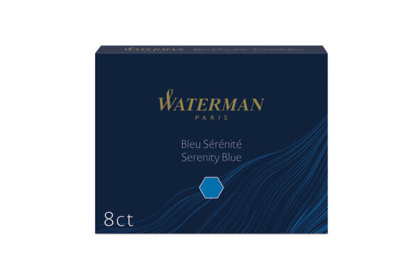 WATERMAN Cart. dencre standard S0110860 bleu 8 pcs.