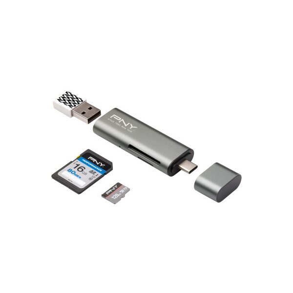 PNY Card Reader/Adapter RTCUA3N USB Typ C/A
