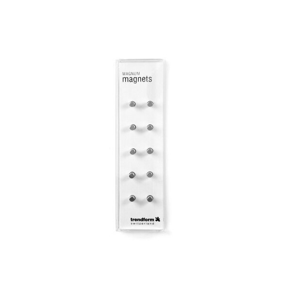 TRENDFORM Aimants MAGNUM TF30B argent set de 10
