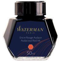 WATERMAN Flacon dencre, contenu: 50 ml en verre, rouge